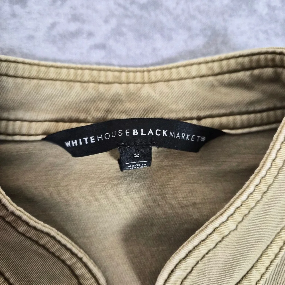 White House Black Market Military Jacket Women 2 Bratzcore Y2K Streetwear Peplum